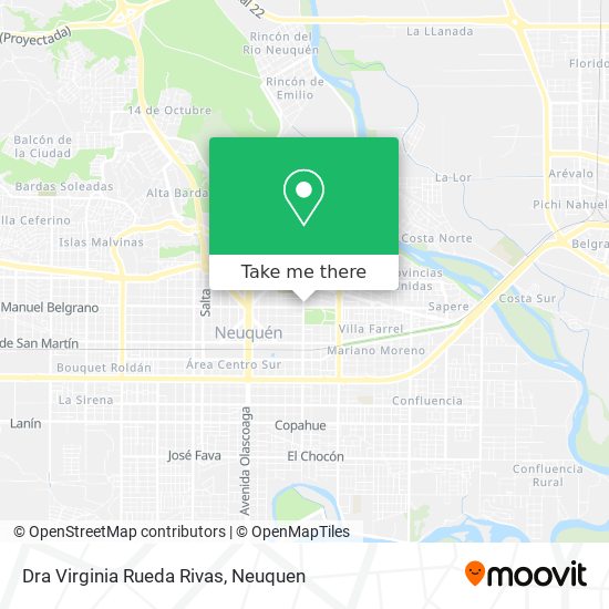 Dra Virginia Rueda Rivas map