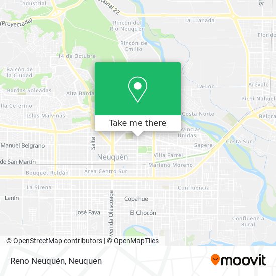 Mapa de Reno Neuquén