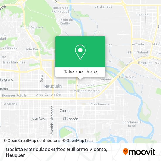 Mapa de Gasista Matriculado-Britos Guillermo Vicente