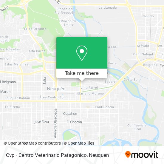 Cvp - Centro Veterinario Patagonico map