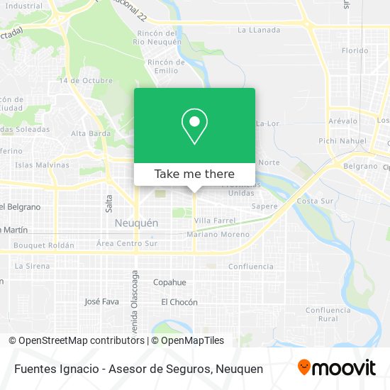 Fuentes Ignacio - Asesor de Seguros map