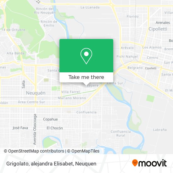 Grigolato, alejandra Elisabet map