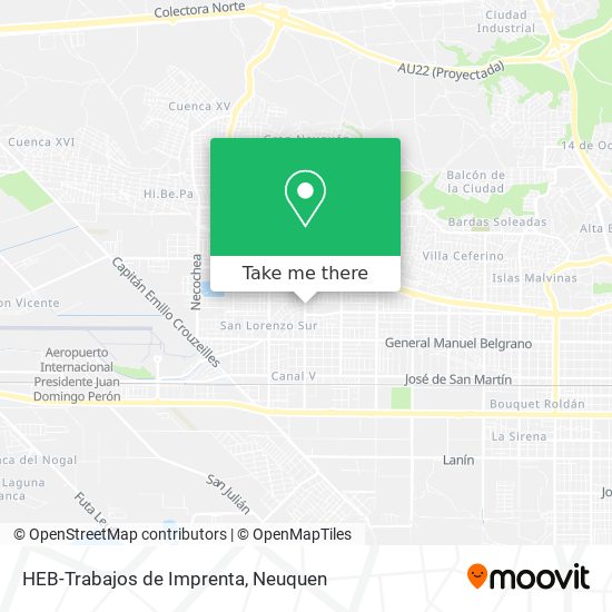 HEB-Trabajos de Imprenta map