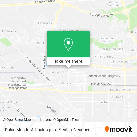 Dulce Mundo-Artículos para Fiestas map