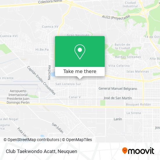 Club Taekwondo Acatt map