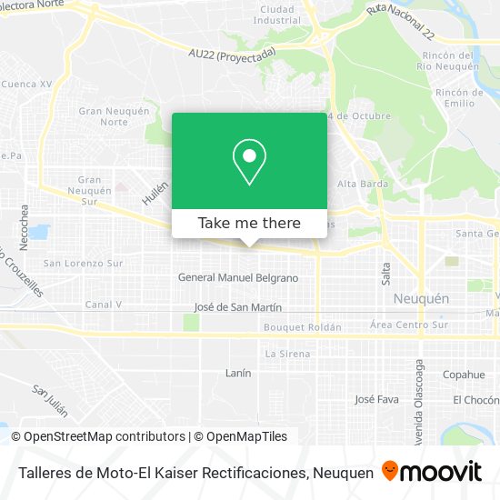 Talleres de Moto-El Kaiser Rectificaciones map