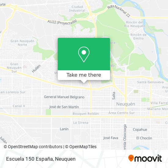 Escuela 150 España map