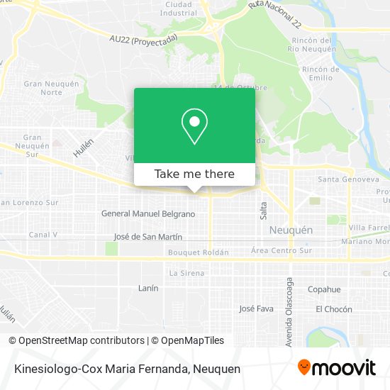 Kinesiologo-Cox Maria Fernanda map