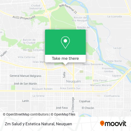 Zm Salud y Estetica Natural map