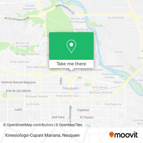 Kinesiologo-Cupani Mariana map