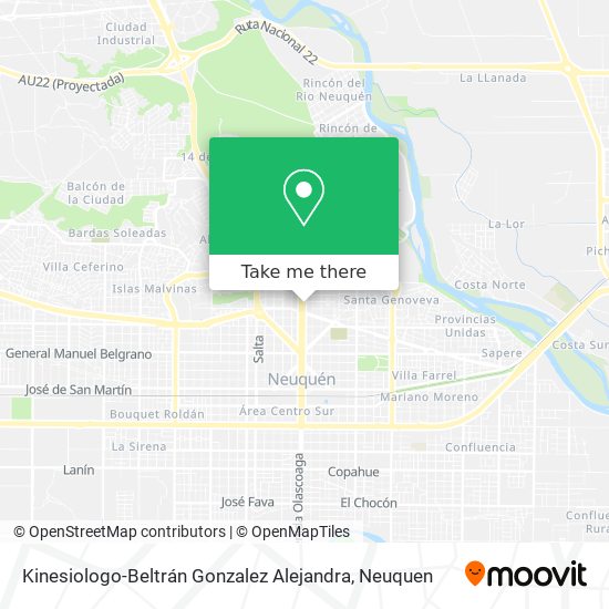 Kinesiologo-Beltrán Gonzalez Alejandra map