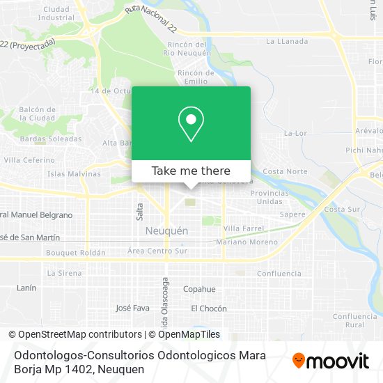 Odontologos-Consultorios Odontologicos Mara Borja Mp 1402 map