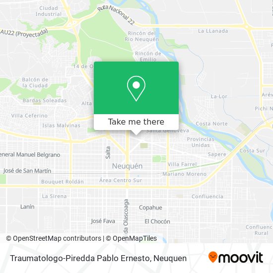 Traumatologo-Piredda Pablo Ernesto map