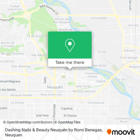 Mapa de Dashing Nails & Beauty Neuquén by Romi Benegas