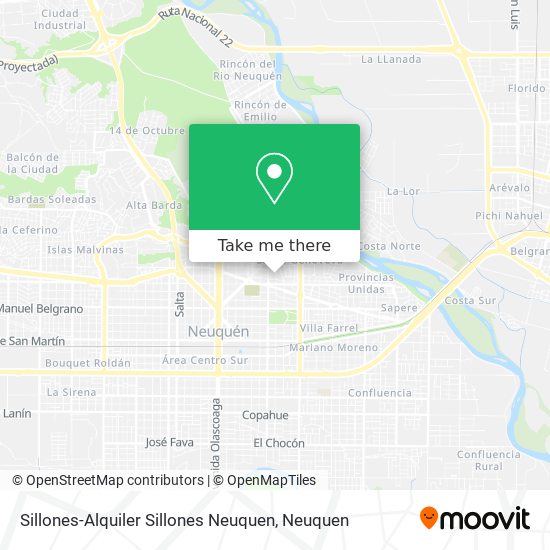 Sillones-Alquiler Sillones Neuquen map