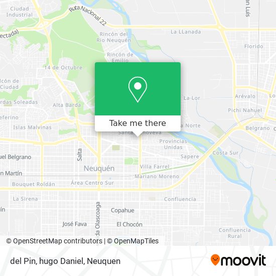 del Pin, hugo Daniel map