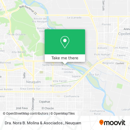 Dra. Nora B. Molina & Asociados. map