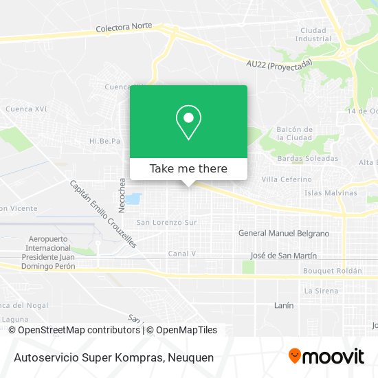 Autoservicio Super Kompras map