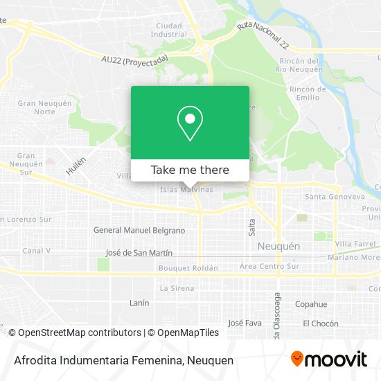 Mapa de Afrodita Indumentaria Femenina