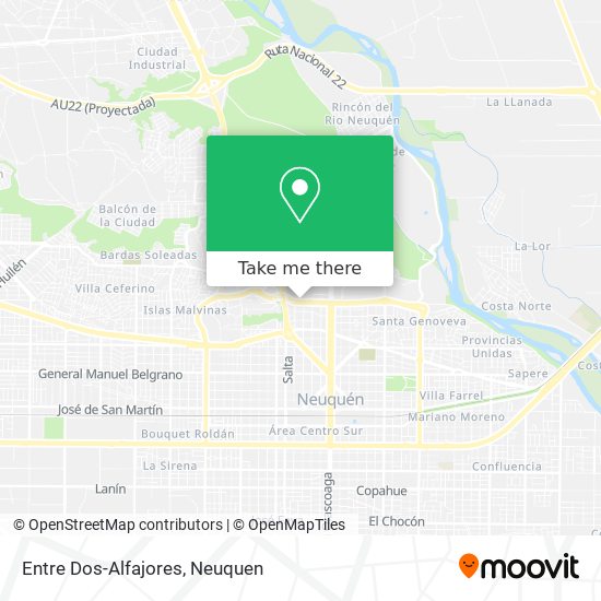 Entre Dos-Alfajores map