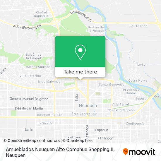 Amueblados Neuquen Alto Comahue Shopping II map