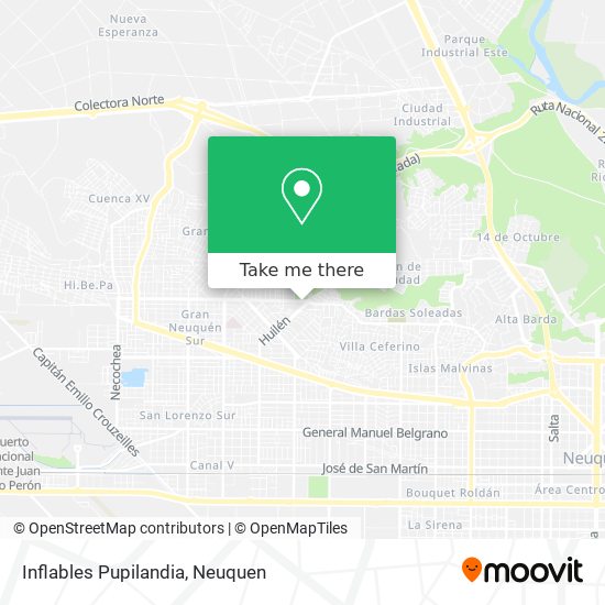 Inflables Pupilandia map