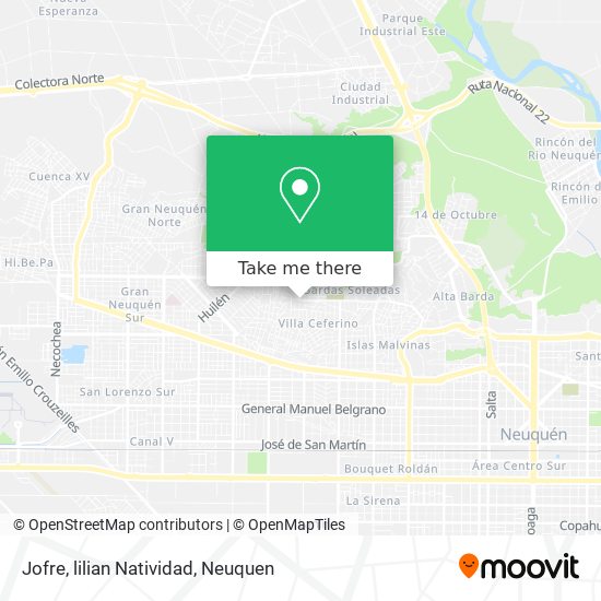 Jofre, lilian Natividad map