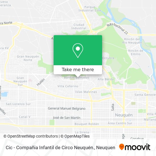 Cic - Compañia Infantil de Circo Neuquén. map