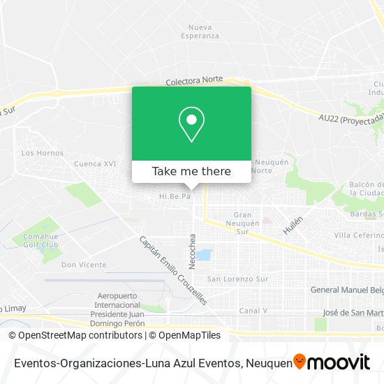 Mapa de Eventos-Organizaciones-Luna Azul Eventos