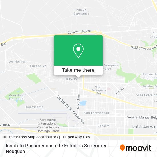 Mapa de Instituto Panamericano de Estudios Superiores
