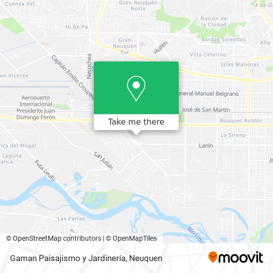 Gaman Paisajismo y Jardinería map