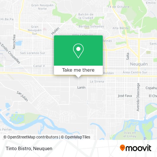 Mapa de Tinto Bistro