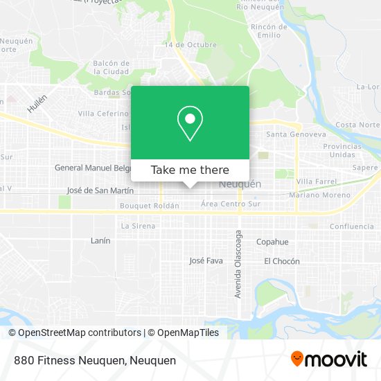 880 Fitness Neuquen map