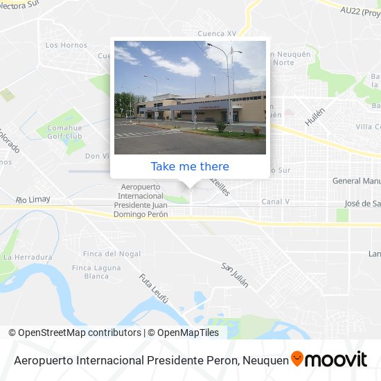 Aeropuerto Internacional Presidente Peron map