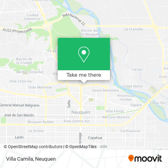 Mapa de Villa Camila