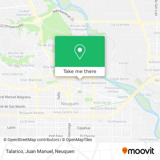 Mapa de Talarico, Juan Manuel