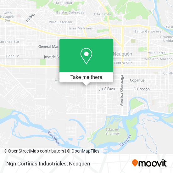 Mapa de Nqn Cortinas Industriales