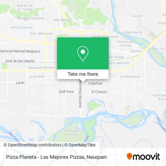 Pizza Planeta - Las Mejores Pizzas map