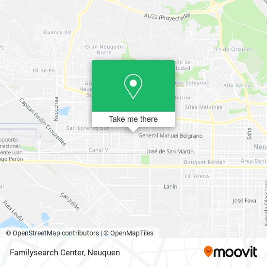 Familysearch Center map