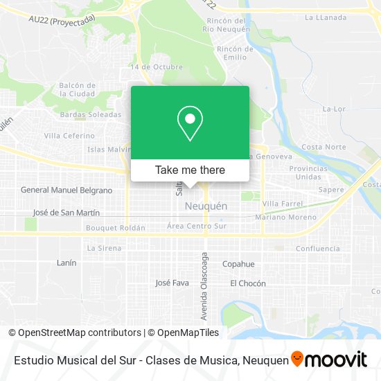 Mapa de Estudio Musical del Sur - Clases de Musica