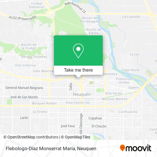 Mapa de Flebologo-Díaz Monserrat María