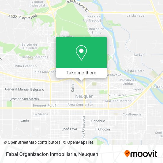Fabal Organizacion Inmobiliaria map