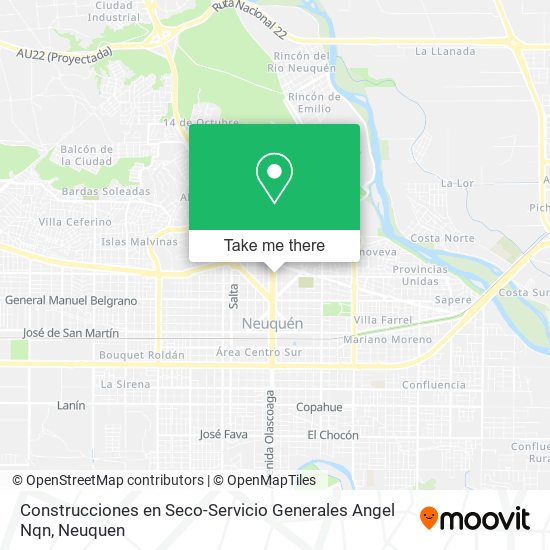 Construcciones en Seco-Servicio Generales Angel Nqn map