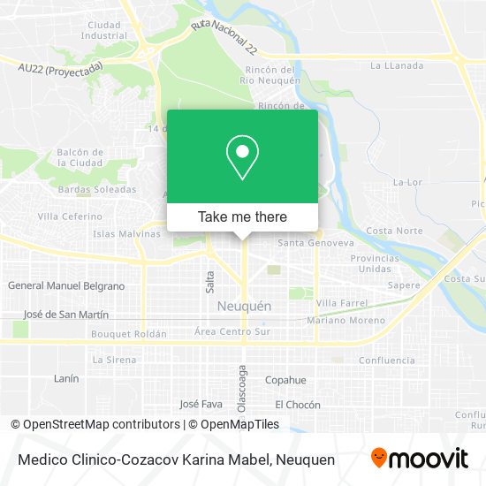 Medico Clinico-Cozacov Karina Mabel map