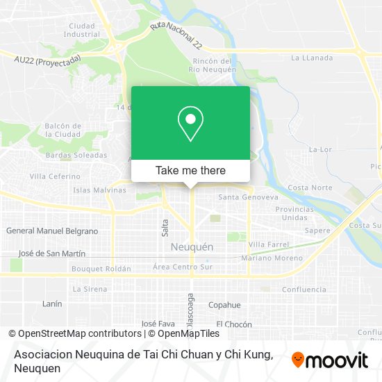 Mapa de Asociacion Neuquina de Tai Chi Chuan y Chi Kung