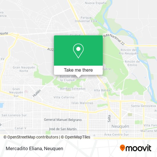Mapa de Mercadito Eliana