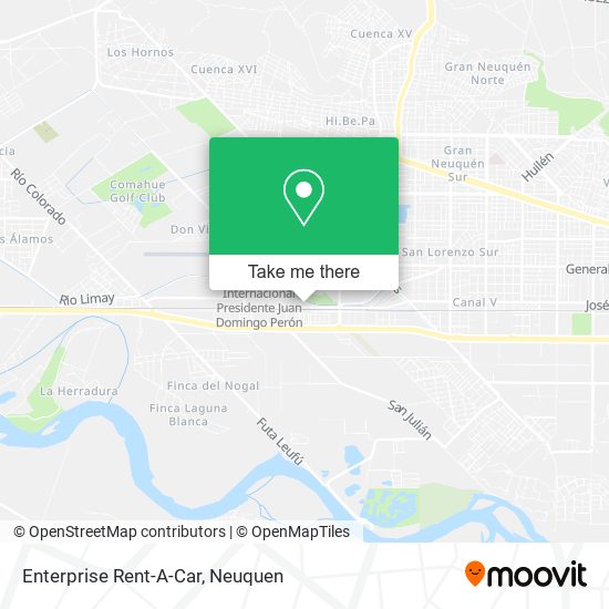 Mapa de Enterprise Rent-A-Car