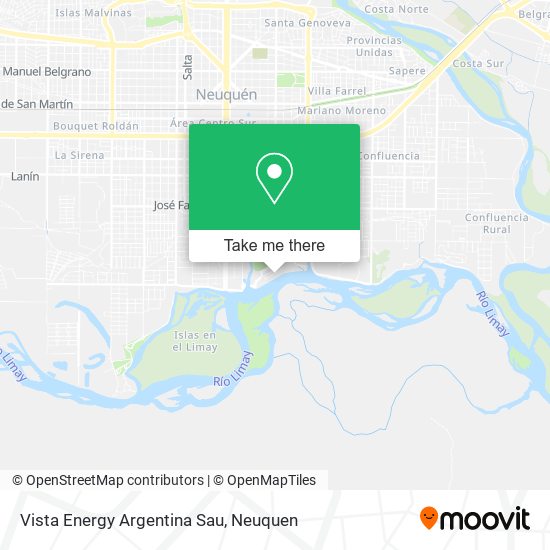 Vista Energy Argentina Sau map