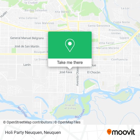 Mapa de Holi Party Neuquen
