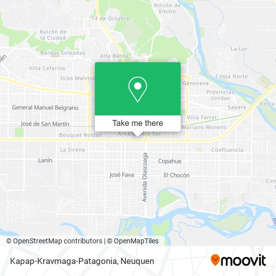 Kapap-Kravmaga-Patagonia map